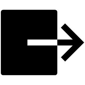 Exit Sharp Icon from Ionic Sharp Set