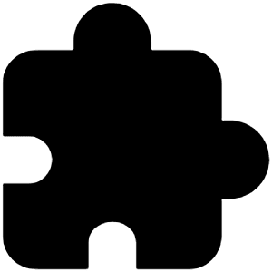 Extension Puzzle Sharp Icon from Ionic Sharp Set