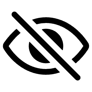 Eye Off Outline Icon from Ionic Outline Set