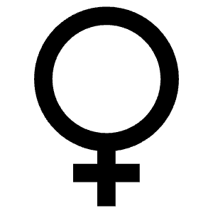 Female Sharp Icon from Ionic Sharp Set