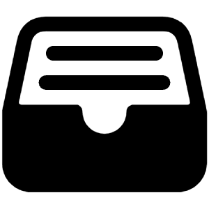File Tray Full Icon from Ionic Filled Set