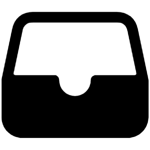File Tray Icon from Ionic Filled Set