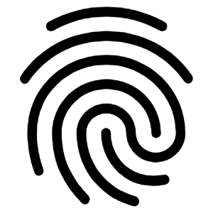 Finger Print Outline Icon from Ionic Outline Set