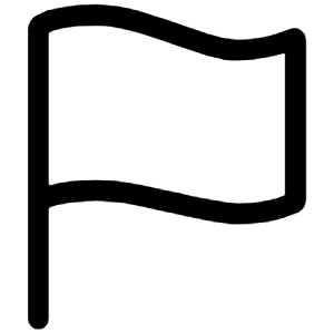 Flag Outline Icon from Ionic Outline Set