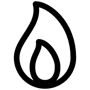 Flame Outline Icon from Ionic Outline Set