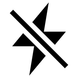 Flash Off Sharp Icon from Ionic Sharp Set
