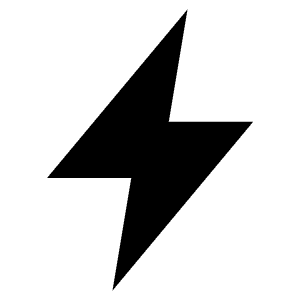 Flash Sharp Icon from Ionic Sharp Set
