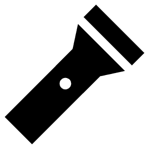 Flashlight Sharp Icon from Ionic Sharp Set
