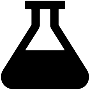 Flask Sharp Icon from Ionic Sharp Set