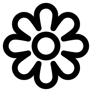 Flower Outline Icon from Ionic Outline Set