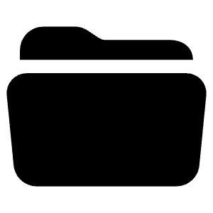 Folder Open Icon from Ionic Filled Set