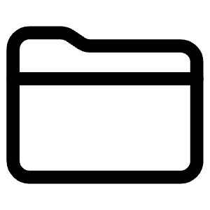 Folder Outline Icon from Ionic Outline Set