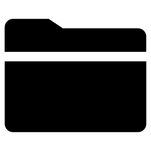 Folder Sharp Icon from Ionic Sharp Set