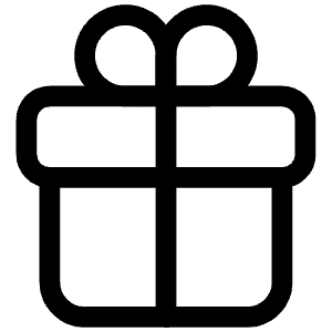 Gift Outline Icon from Ionic Outline Set