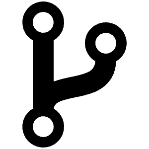 Git Branch Icon from Ionic Filled Set