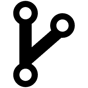Git Branch Sharp Icon from Ionic Sharp Set