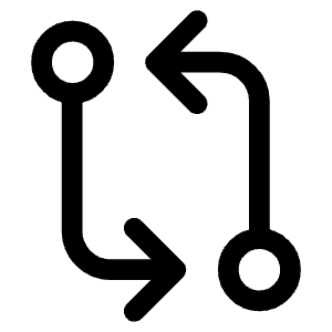 Git Compare Outline Icon from Ionic Outline Set