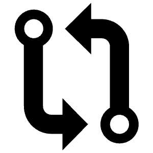 Git Compare Sharp Icon from Ionic Sharp Set