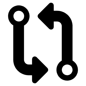 Git Compare Icon from Ionic Filled Set