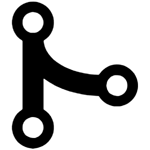 Git Merge Icon from Ionic Filled Set