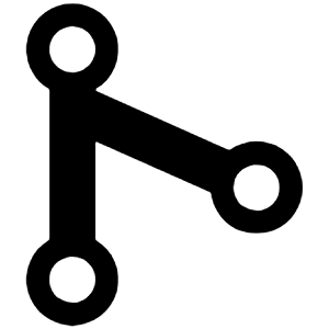 Git Merge Sharp Icon from Ionic Sharp Set
