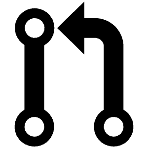 Git Pull Request Sharp Icon from Ionic Sharp Set