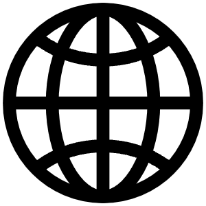 Globe Outline Icon from Ionic Outline Set