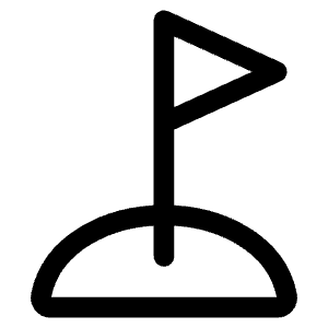 Golf Outline Icon from Ionic Outline Set