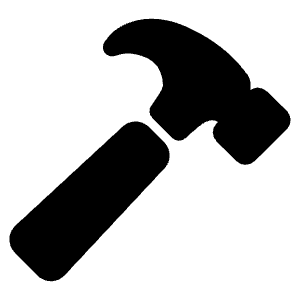 Hammer Icon from Ionic Filled Set