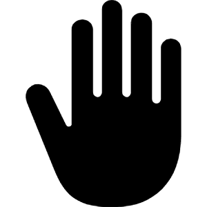 Hand Right Icon from Ionic Filled Set