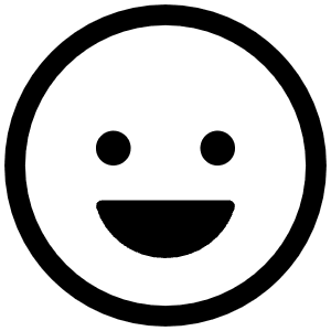 Happy Outline Icon from Ionic Outline Set