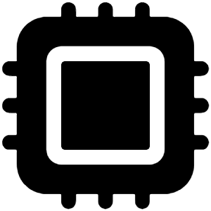Hardware Chip Icon from Ionic Filled Set
