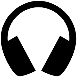 Headset Sharp Icon from Ionic Sharp Set