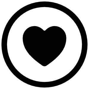 Heart Circle Outline Icon from Ionic Outline Set