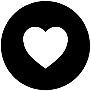 Heart Circle Sharp Icon from Ionic Sharp Set