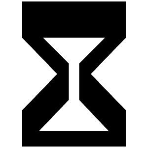 Hourglass Sharp Icon from Ionic Sharp Set