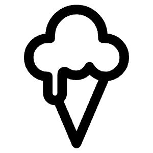 Ice Cream Outline Icon from Ionic Outline Set