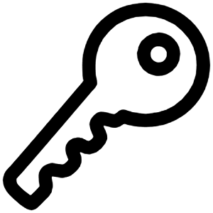 Key Outline Icon from Ionic Outline Set