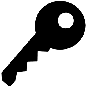 Key Sharp Icon from Ionic Sharp Set