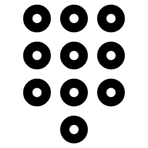 Keypad Outline Icon from Ionic Outline Set