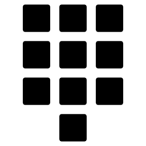 Keypad Sharp Icon from Ionic Sharp Set