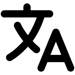 Language Icon from Ionic Filled Set