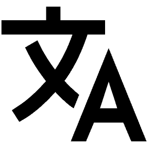 Language Sharp Icon from Ionic Sharp Set
