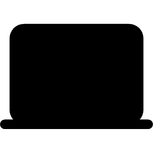Laptop Icon from Ionic Filled Set