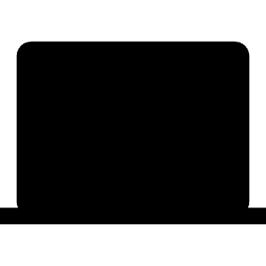 Laptop Sharp Icon from Ionic Sharp Set