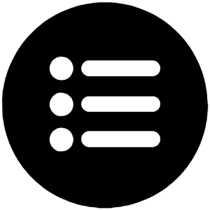 List Circle Icon from Ionic Filled Set