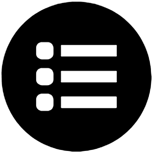 List Circle Sharp Icon from Ionic Sharp Set