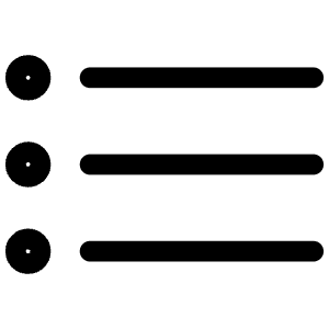 List Outline Icon from Ionic Outline Set