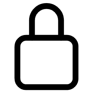 Lock Closed Outline Icon from Ionic Outline Set