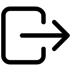 Log Out Outline Icon from Ionic Outline Set